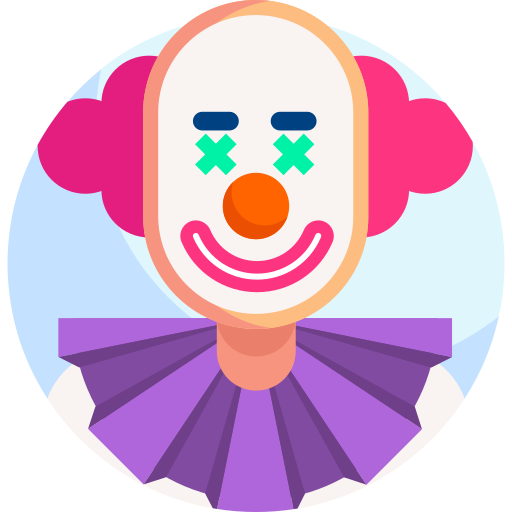 clown Detailed Flat Circular Flat icona