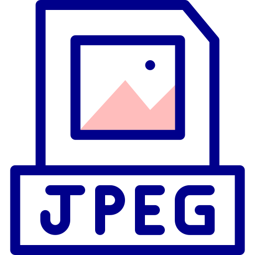 jpeg Detailed Mixed Lineal color иконка