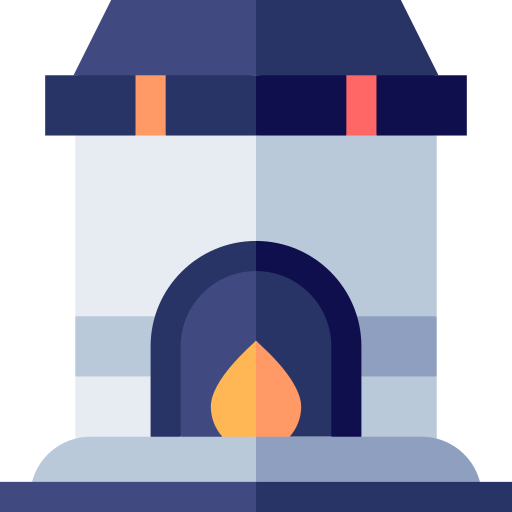 Fireplace Basic Straight Flat icon