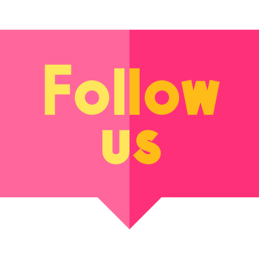 Follow us Basic Straight Flat icon