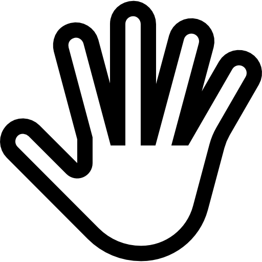 main Basic Straight Lineal Icône