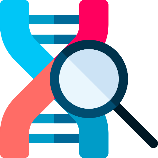 Dna test Basic Rounded Flat icon