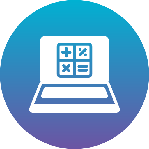 calculatrice Generic Flat Gradient Icône