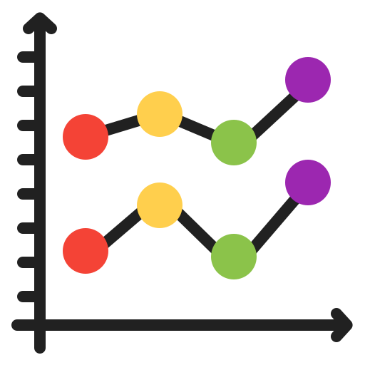 liniendiagramm Generic Flat icon