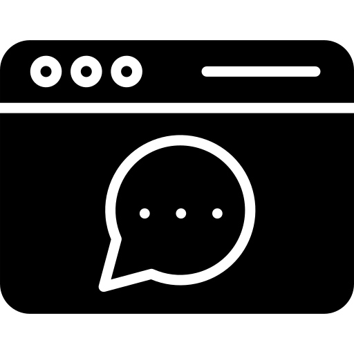 bańka czatu Generic Glyph ikona