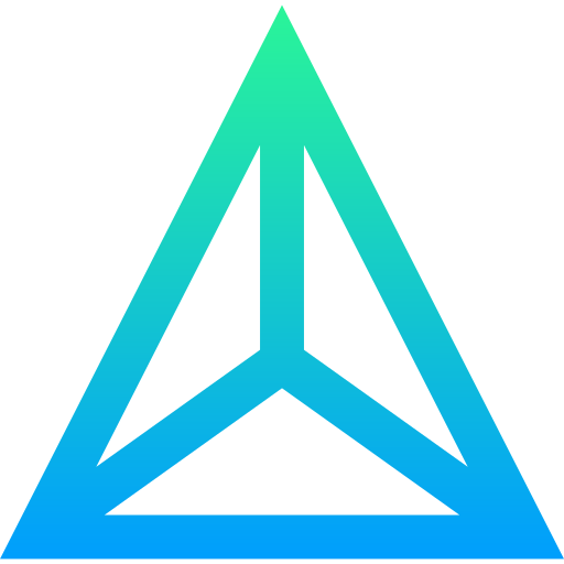 Pyramid Super Basic Straight Gradient icon