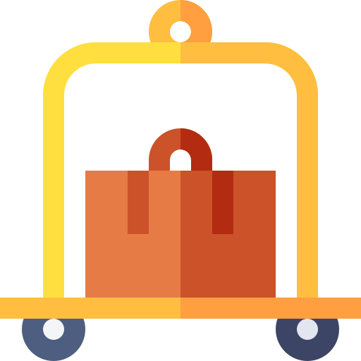 Trolley Basic Straight Flat icon