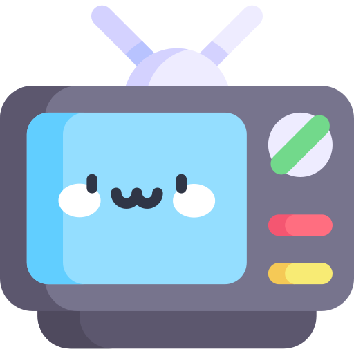 fernseher Kawaii Flat icon