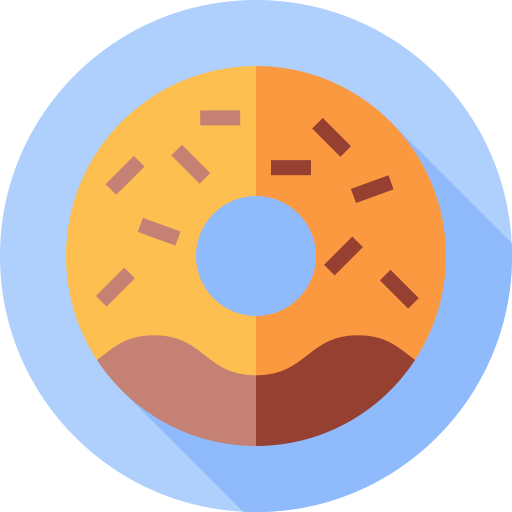 Donut Flat Circular Flat icon