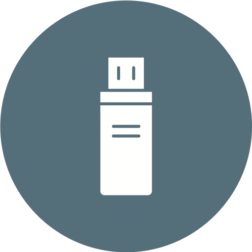 Usb flash drive Generic Circular icon