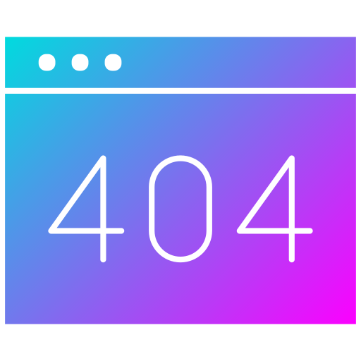 404 fehler Generic Flat Gradient icon