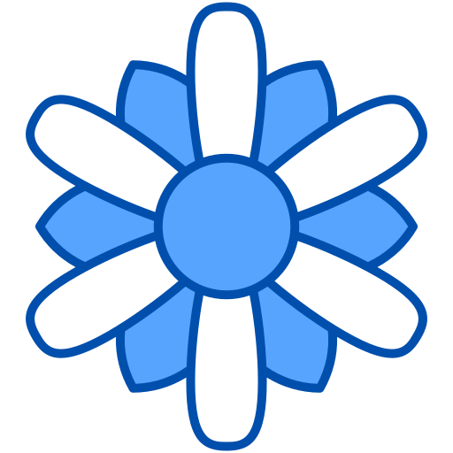 Flower Generic Blue icon