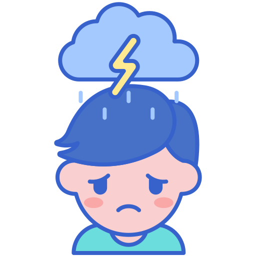 Depressed Flaticons Lineal Color icon