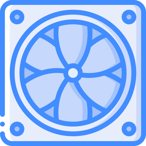 Fan Basic Miscellany Blue icon