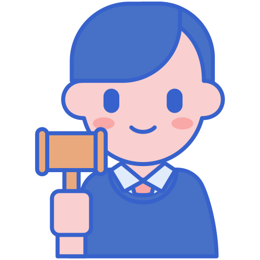 Judge Flaticons Lineal Color icon