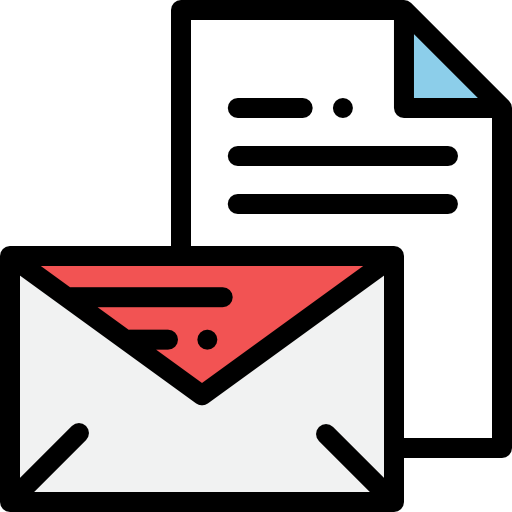 email Detailed Rounded Lineal color icon