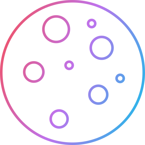 kratery księżycowe Generic Gradient ikona