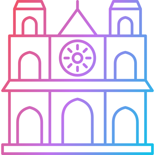 notre dame Generic Gradient icon