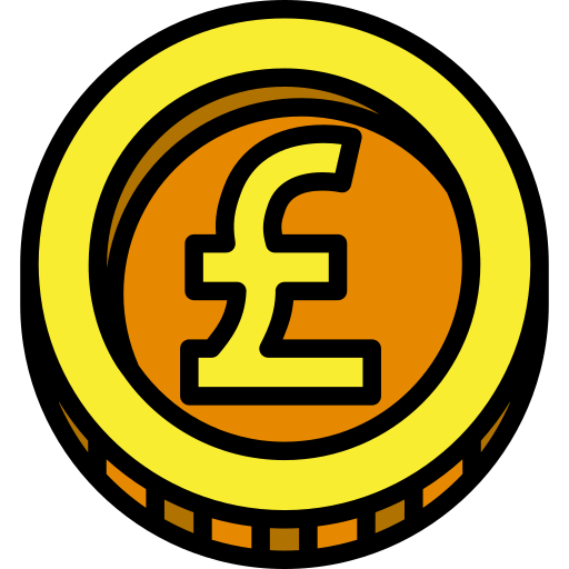 Pound Generic Outline Color icon