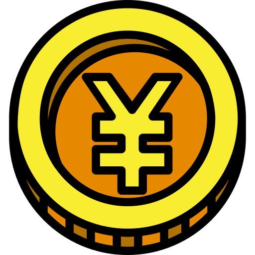 yen Generic Outline Color icon