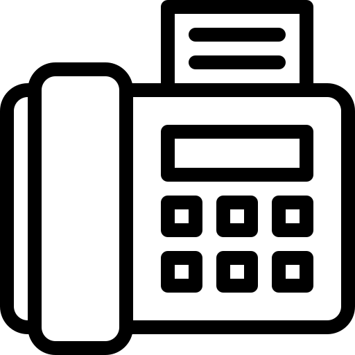 fax Detailed Mixed Lineal icona