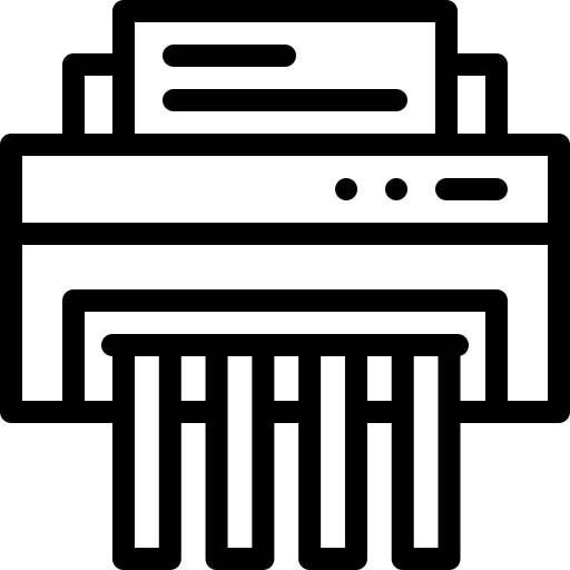 déchiqueteuse Detailed Mixed Lineal Icône