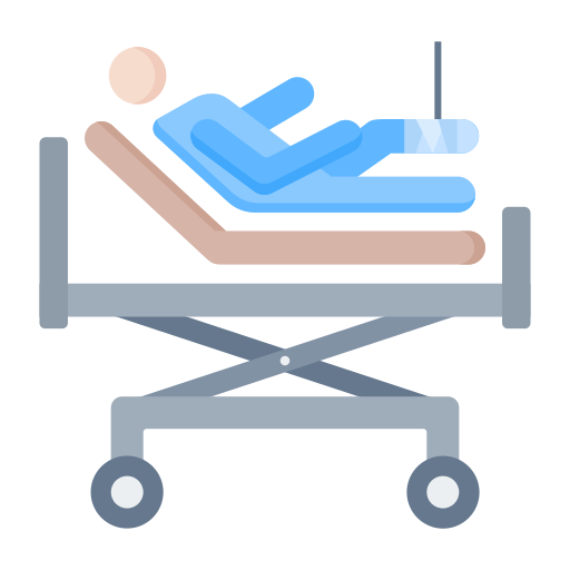 Hospital bed Generic Flat icon