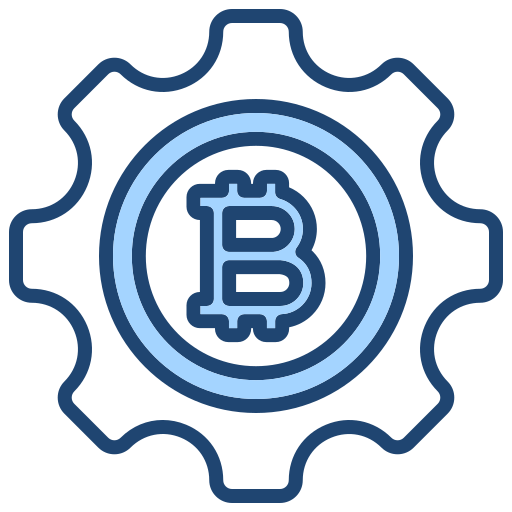 bitcoin Generic Blue icoon