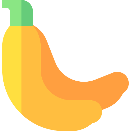 Banana Basic Straight Flat icon