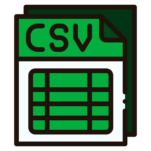 Csv Generic Outline Color icon