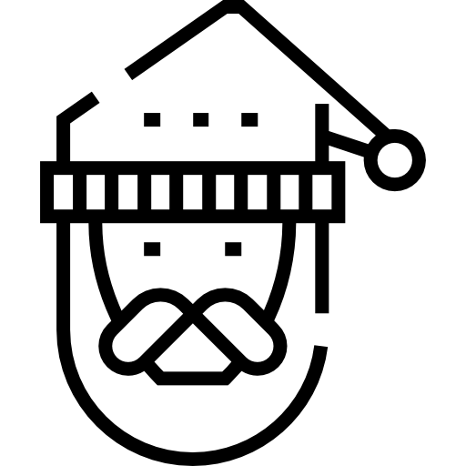 kerstman Detailed Straight Lineal icoon