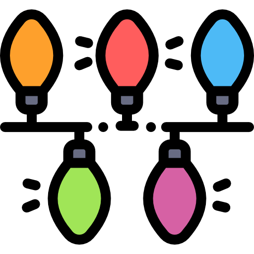 Światła Detailed Rounded Lineal color ikona