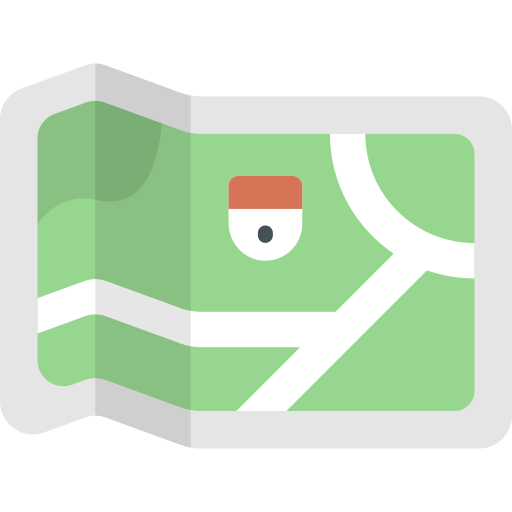 Map Kawaii Flat icon