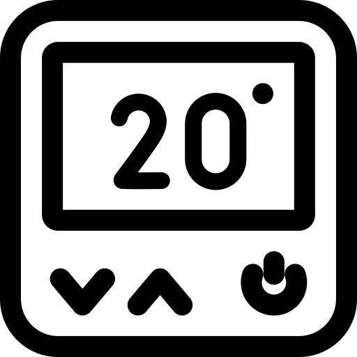 Thermostat Basic Rounded Lineal icon