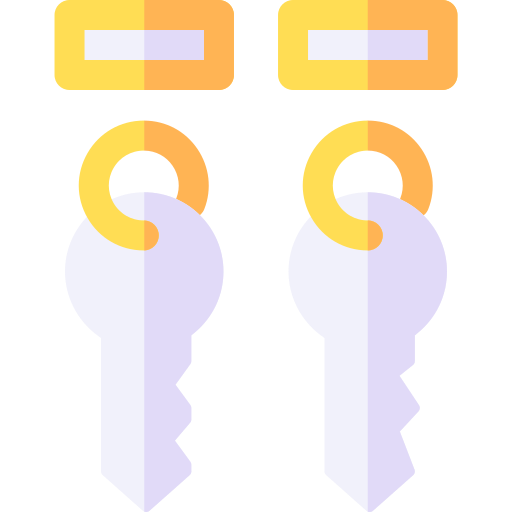 Key Basic Rounded Flat icon