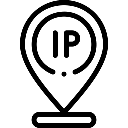 adres ip Detailed Rounded Lineal ikona