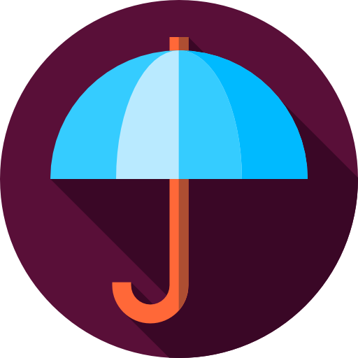 regenschirm Flat Circular Flat icon