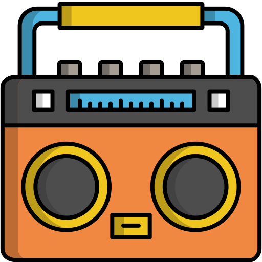 Boombox Generic Outline Color icon