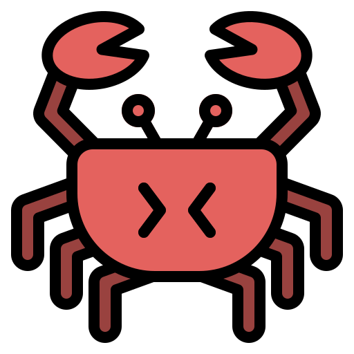 crabe Generic Outline Color Icône