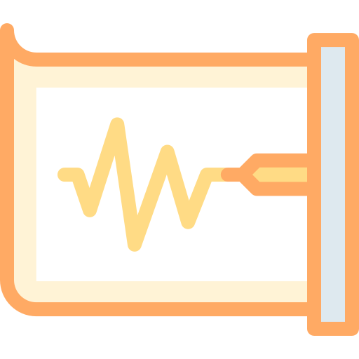 seismograaf Detailed color Lineal color icoon
