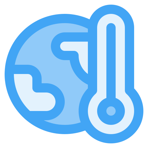 Global warming Generic Blue icon