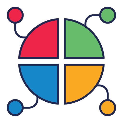 Pie chart Generic Outline Color icon