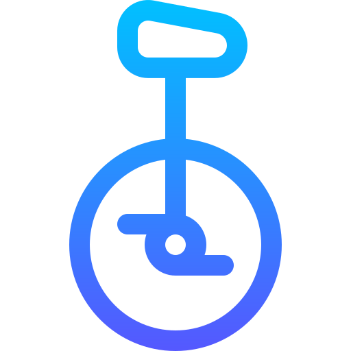 monociclo Basic Gradient Lineal color Ícone