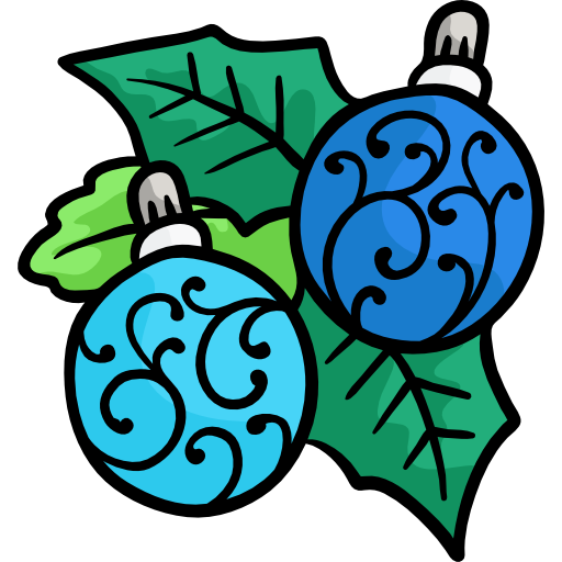 クリスマスボール Hand Drawn Color icon