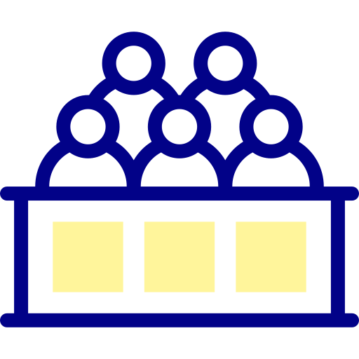 jury Detailed Mixed Lineal color Icône