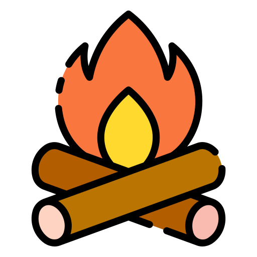 Campfire Good Ware Lineal Color icon