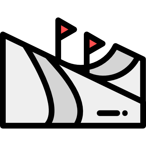 ski Detailed Rounded Lineal color icon