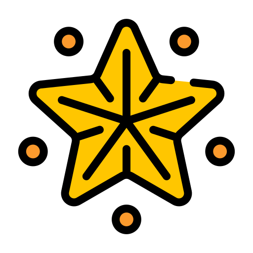 Star Generic Outline Color icon