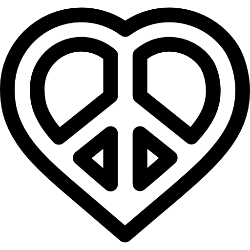 paix Basic Rounded Lineal Icône