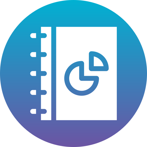 diagramme circulaire Generic Flat Gradient Icône